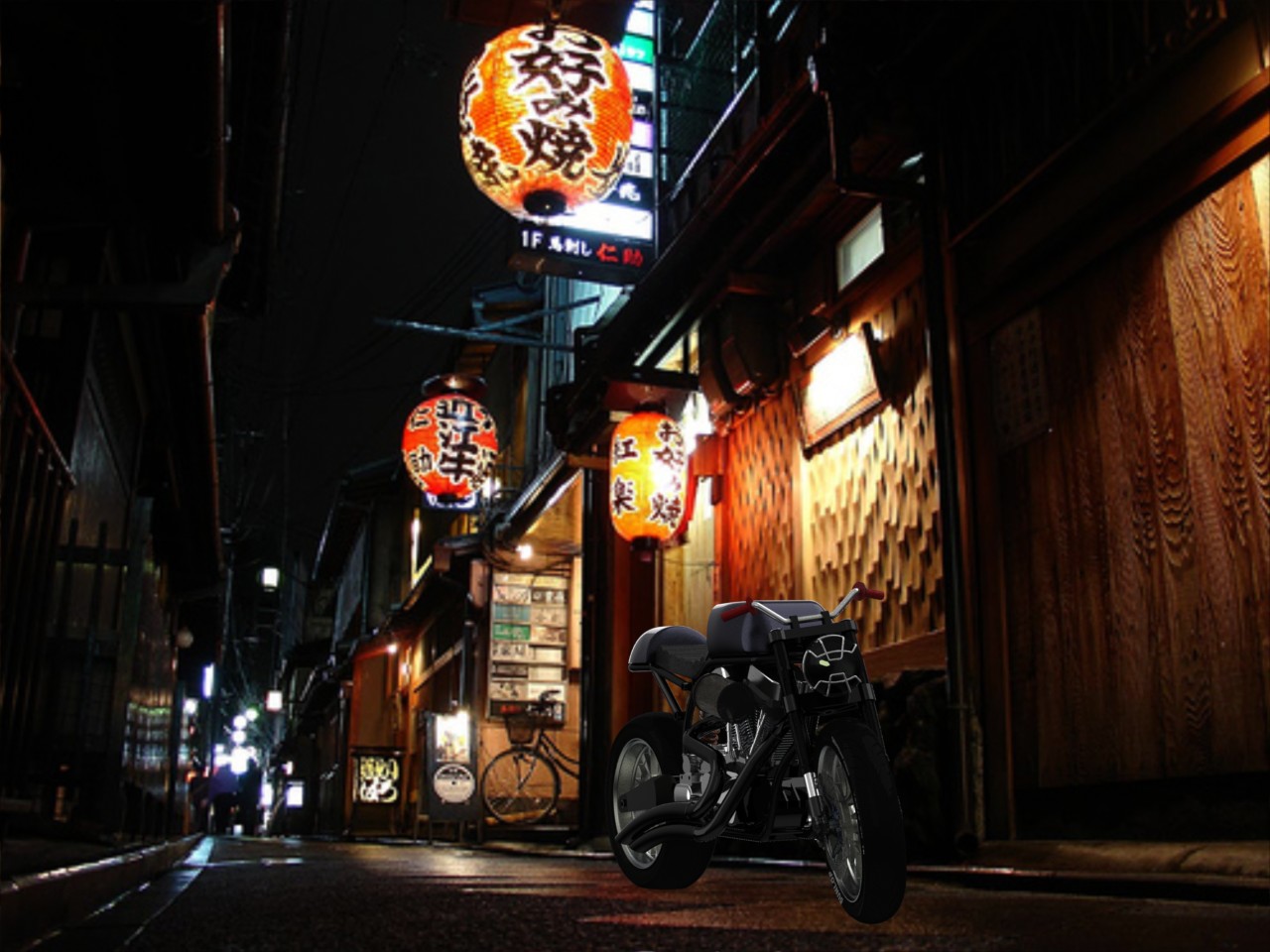 摩托车custom-naked-motorcycle-SolidWorks2010-stp-igs格式